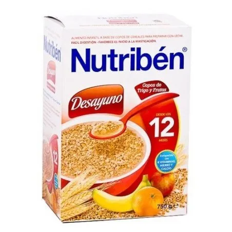Nutrib&eacute;n desayuno copos trigo y fruta 750gr Nutriben - 1