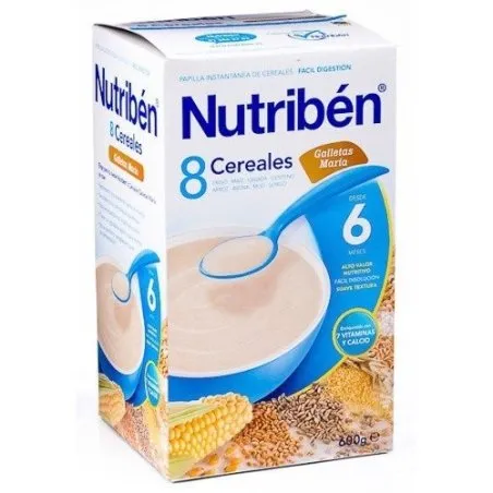 Nutrib&eacute;n 8 cereales galleta mar&iacute;a 600gr Nutriben - 1