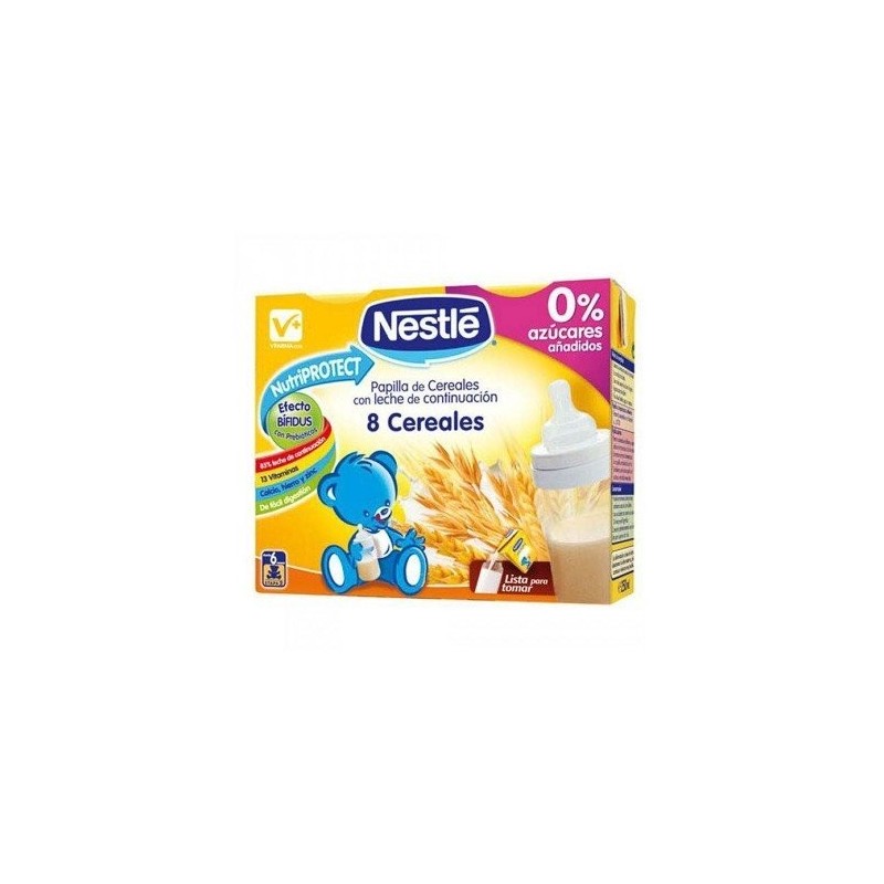 Nestlé papilla líquida 8 cereales 2x250ml Nestlé - 1