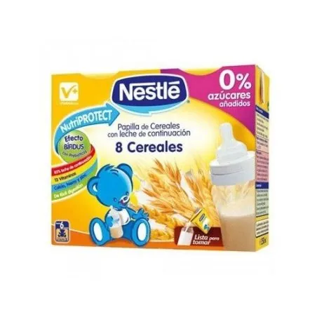 Nestl&eacute; papilla l&iacute;quida 8 cereales 2x250ml Nestl&eacute; - 1