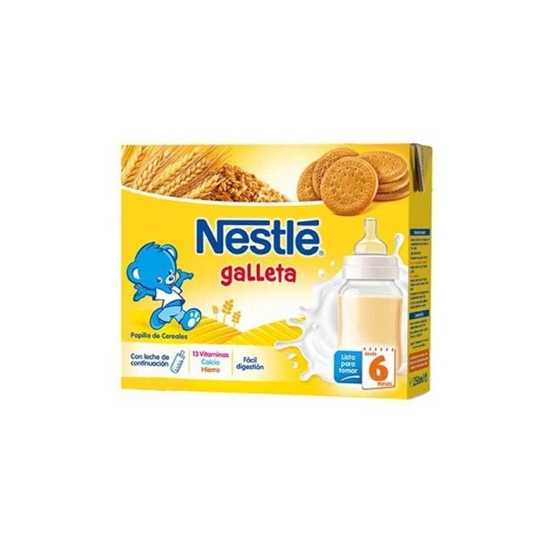 Nestlé papilla líquida con galleta 2x250ml Nestlé - 1