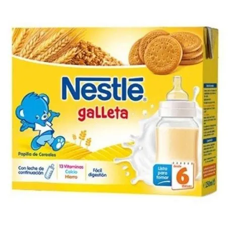 Nestl&eacute; papilla l&iacute;quida con galleta 2x250ml Nestl&eacute; - 1