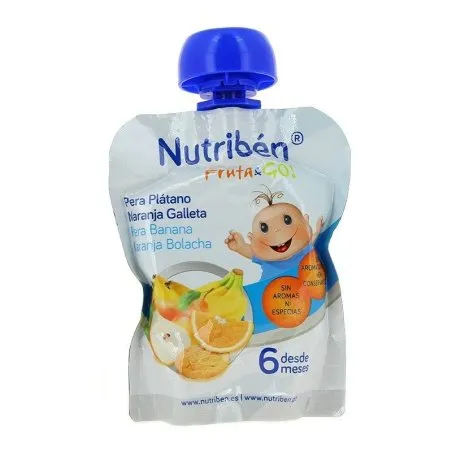 Nutrib&eacute;n fruta and go! pera, pl&aacute;tano y naranja 23ml Nutriben - 1