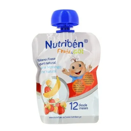 Nutrib&eacute;n fruta and go! pl&aacute;tano, fresa y yogurt 23ml Nutriben - 1