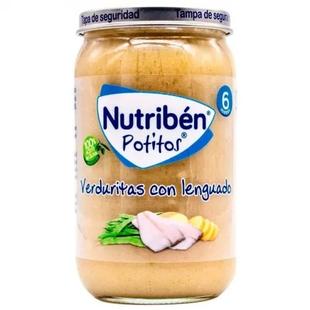Nutrib&eacute;n potito verduritas con lenguado 235gr Nutriben - 1