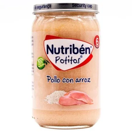 Nutrib&eacute;n potito pollo con arroz 235gr Nutriben - 1