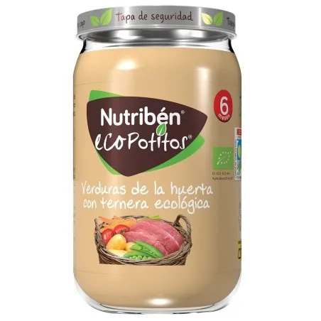Nutrib&eacute;n ecopotito verduras y ternera 235gr Nutriben - 1