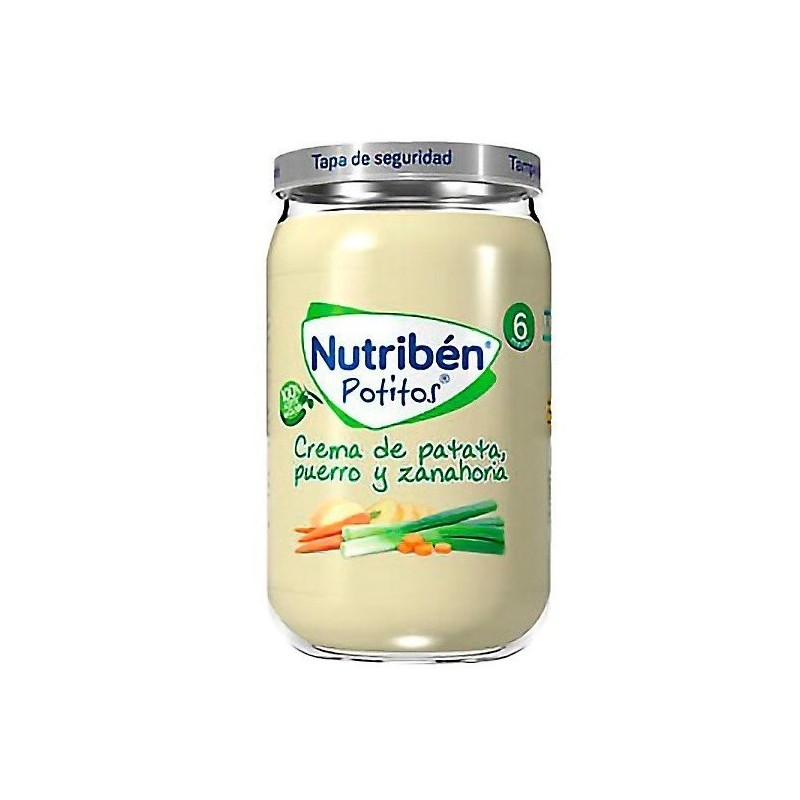 Nutribén crema de patatas, puerro, zanahoria 235gr Nutriben - 1