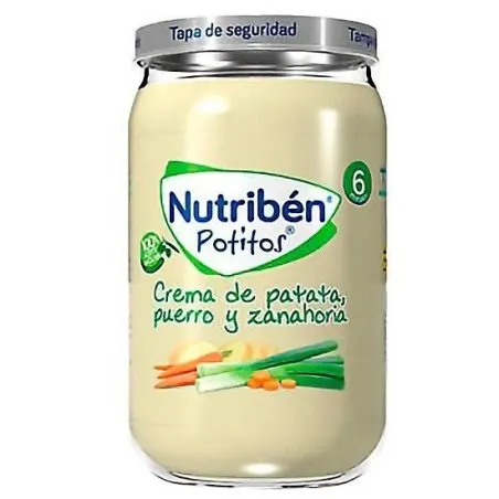 Nutrib&eacute;n crema de patatas, puerro, zanahoria 235gr Nutriben - 1