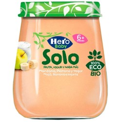 Hero baby solo eco manzana platano y yogur 120g Hero - 1