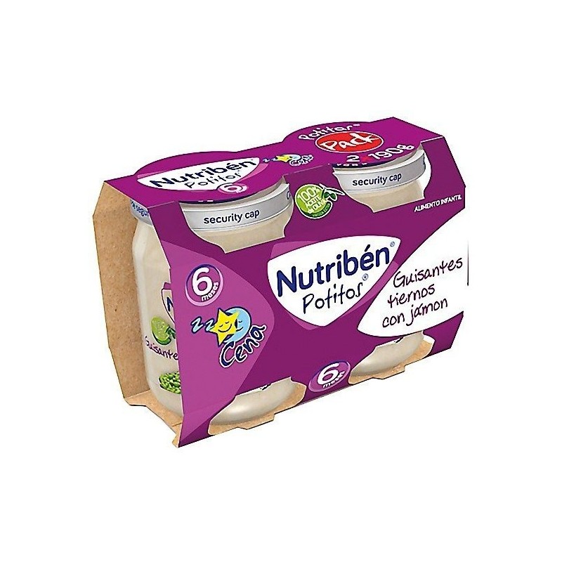 Nutriben bipack cena guisante jamon 190g Nutriben - 1