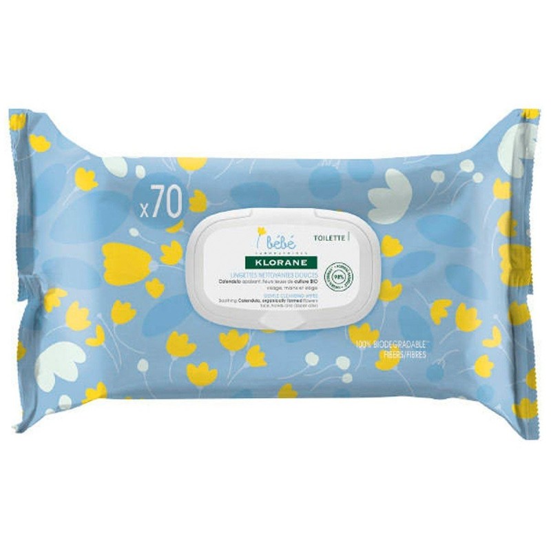 Klorane toallitas limpiadora suaves 70uds Klorane - 1