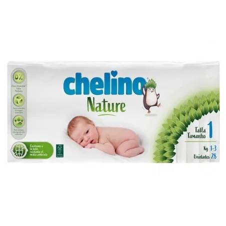 Pa&ntilde;al chelino nature talla 1 28 unidades Chelino - 1