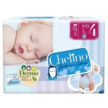Chelino pa&ntilde;al love t/4 9-15 kg 34uds Chelino - 1