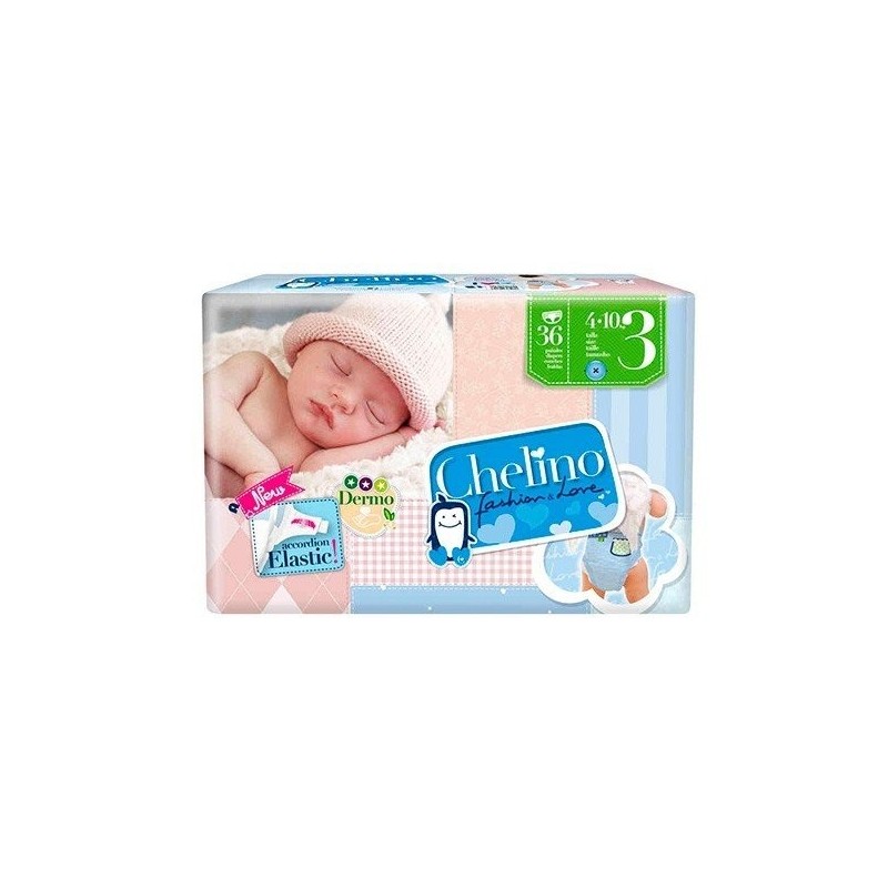 Chelino pañal love t/3 4-10 kg 36uds Chelino - 1