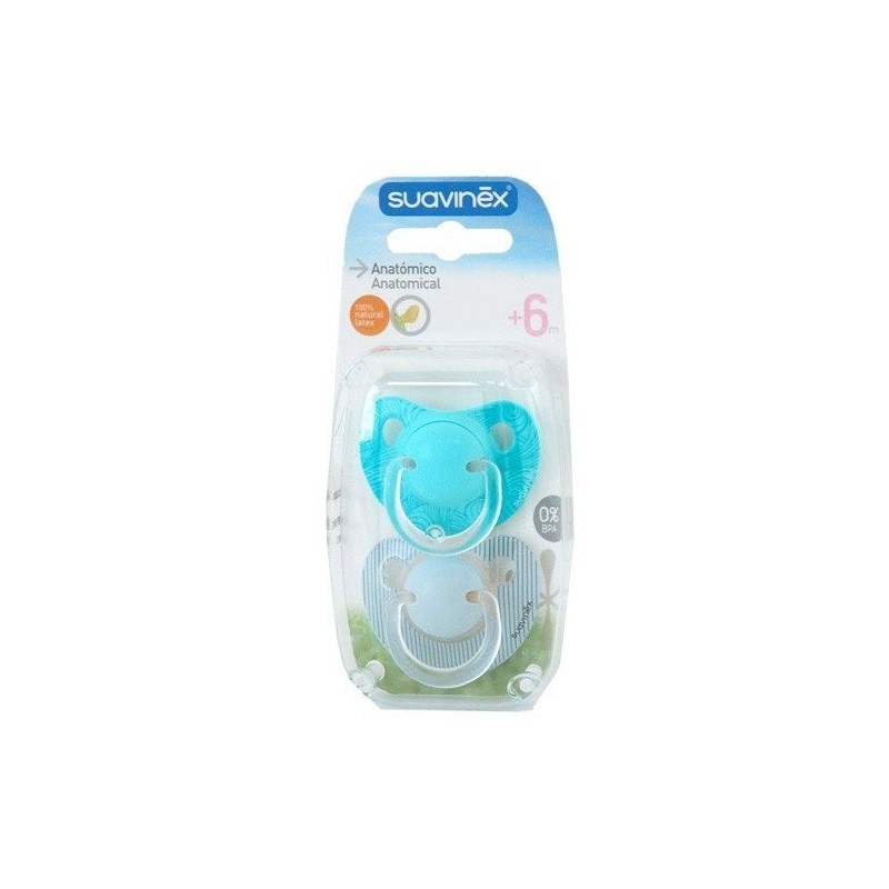 Suavinex chupete anatómico látex 6m 2uds Suavinex - 1