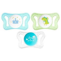 Chicco chupete micro silicona azul 0-2 meses 2 uds Chicco - 1