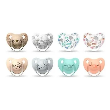 Suavinex chupete cl&aacute;sico tet,anat,silic 6,18m 2uds Suavinex - 1