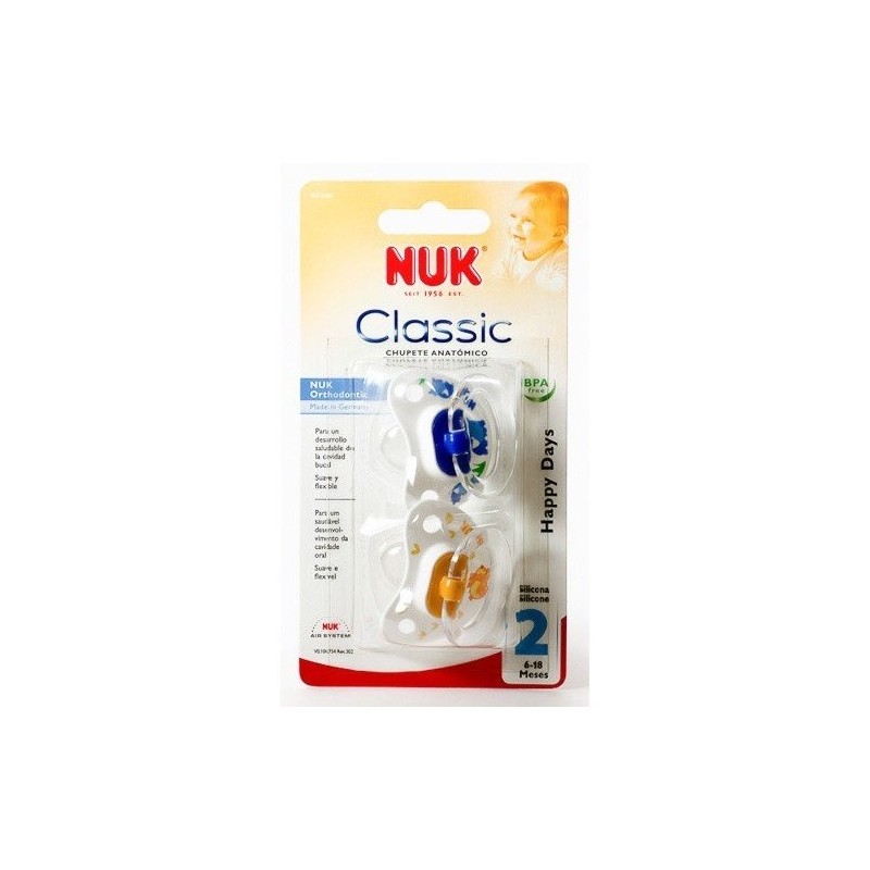 Nuk nukete chupete silicona talla 2 2 uds Nuk - 1