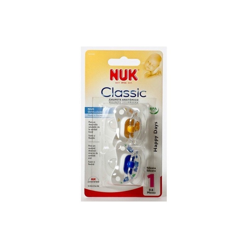 Nuk chupete silicona talla 1 2uds Nuk - 1