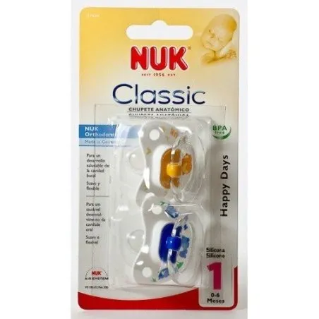 Nuk chupete silicona talla 1 2uds Nuk - 1