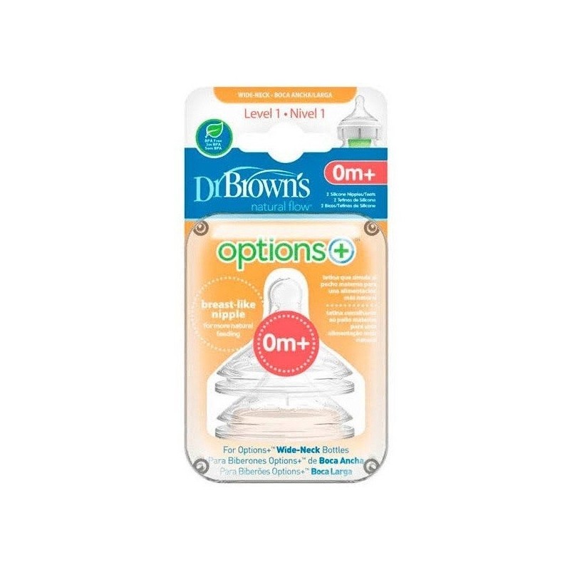 Dr brown´s tetina options +0 meses 2uds Dr.Brown'S - 1