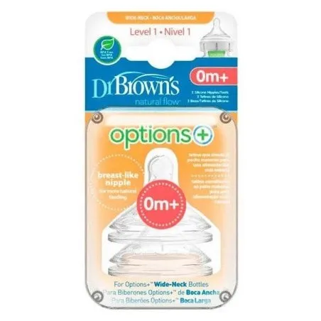 Dr brown&acute;s tetina options +0 meses 2uds Dr.Brown'S - 1