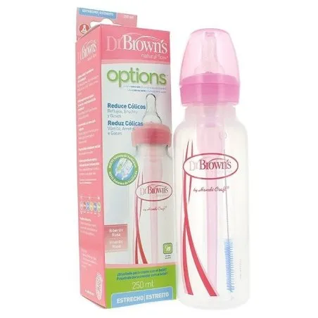 Dr.brown&acute;s biber&oacute;n estandar rosa 250ml Dr.Brown'S - 1