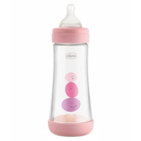 Chicco biber&oacute;n perfect5 4m + 300ml sil rosa Chicco - 1