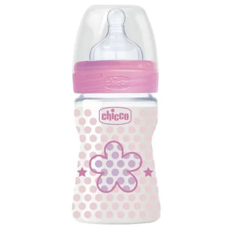 Chicco biber&oacute;n silicona flujo normal rosa 150ml Chicco - 1