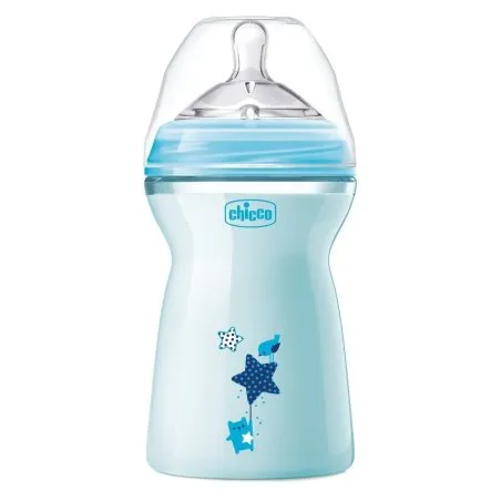Chicco biber&oacute;n natural feeling 6m+ azul 330ml Chicco - 1