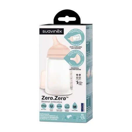 Suavinex biber&oacute;n antic&oacute;lico silicona talla-m 270ml Suavinex - 1