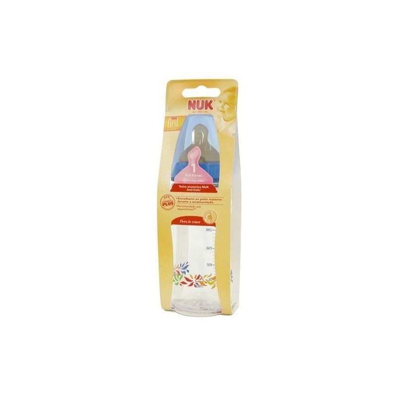 Nuk biberón fc+ pp tetina látex talla 1m 300ml Nuk - 1