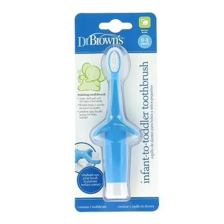 Dr. brown&acute;s cepillo de dientes azul 0-3 a&ntilde;os Dr.Brown'S - 1