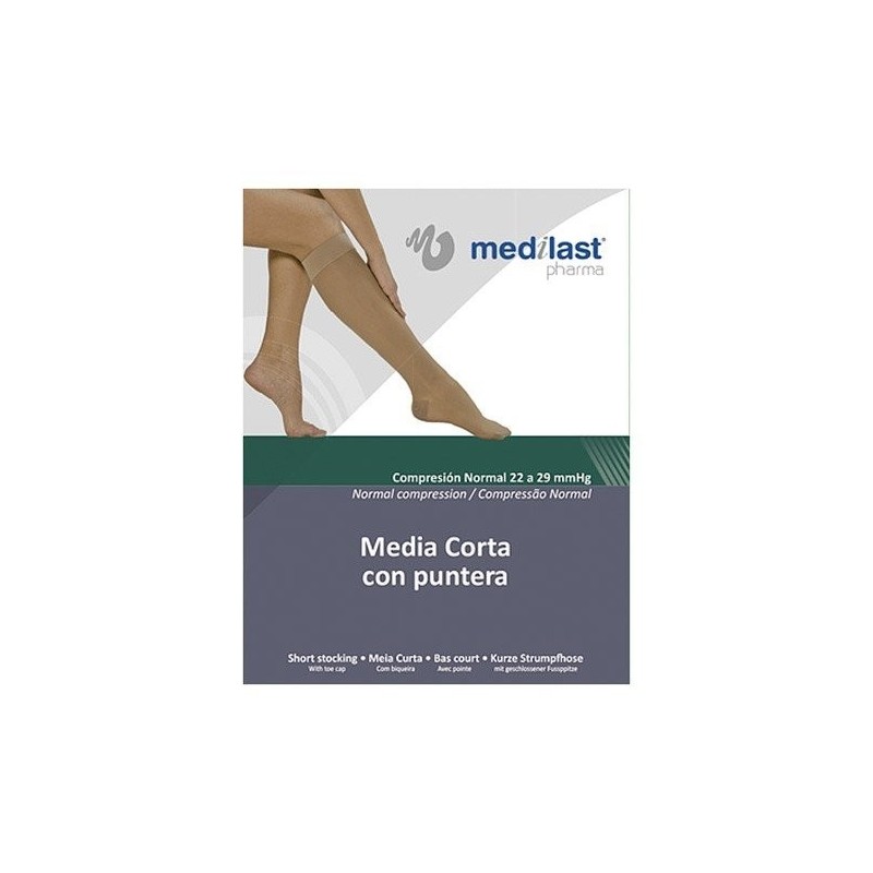 Medilast media corta cn puntera negro ts Medilast - 1