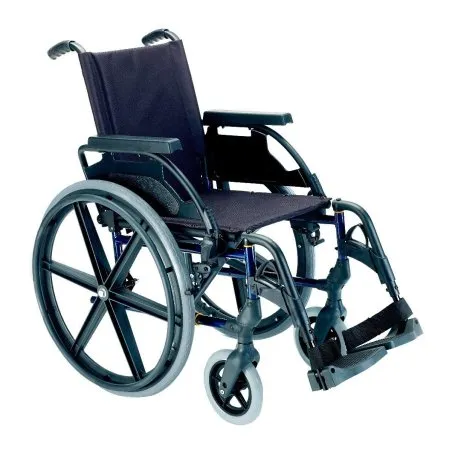 Sunrise medical silla ruedas premium 24' s&oacute;lida 43cm azul con inodoro Sunrise Medical - 1