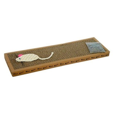 Papillón rascador de carton con nébeda 38x12 cm Papillón - 1