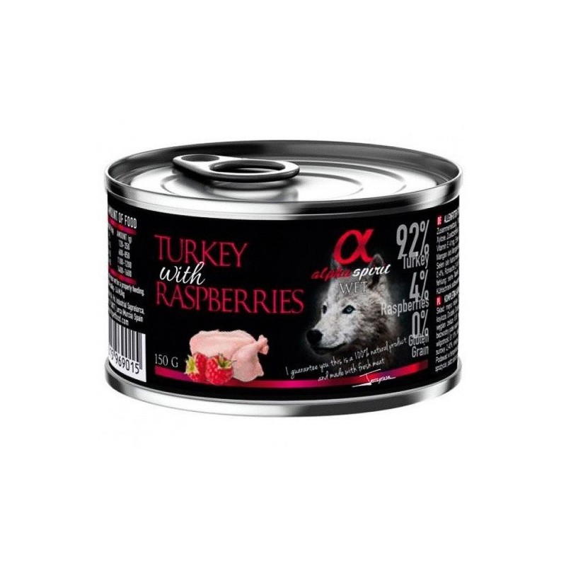 Alpha Spirit lata pavo frambuesa 12x150g Alpha Spirit - 1