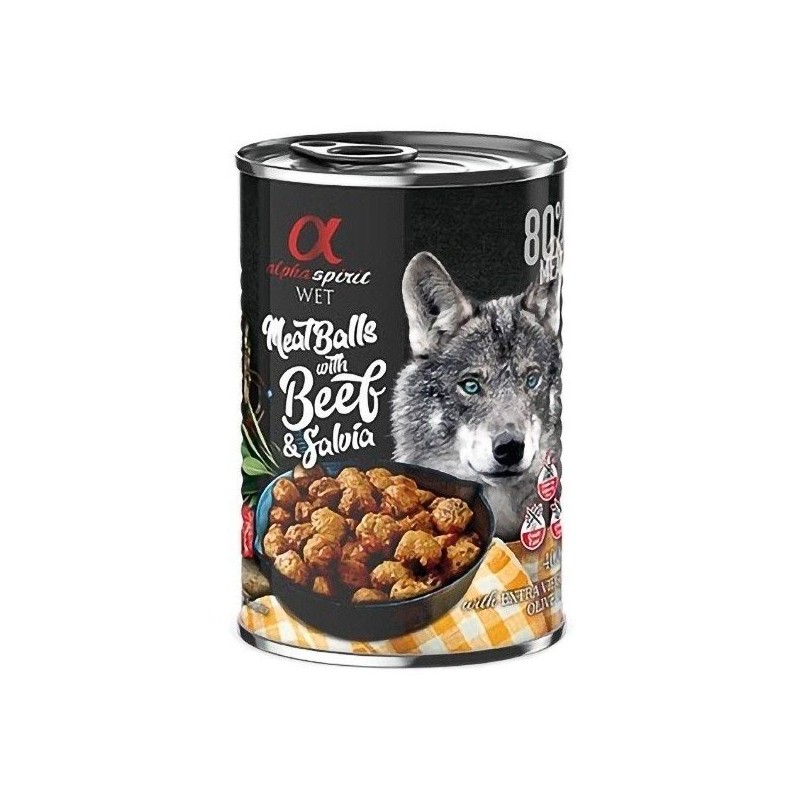 Alpha Spirit albóndigas buey salvia 12x400gr Alpha Spirit - 1