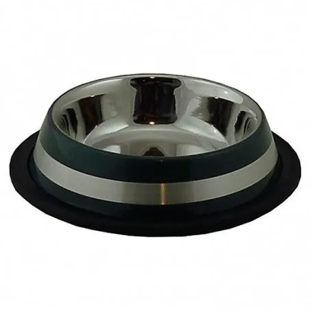 Papill&oacute;n comedero acero antideslizante 2 rayas grises Papill&oacute;n - 1