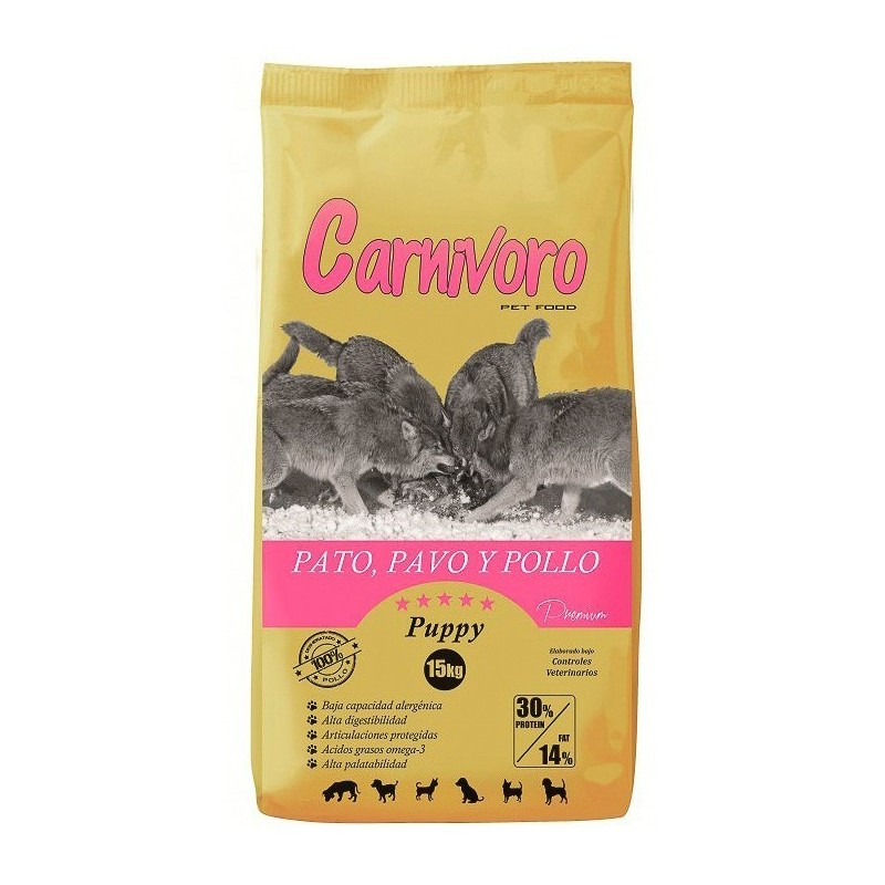 Carnívoro Carnívoro puppy pato pavo pollo 15kg Carnívoro - 1