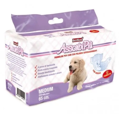 Record pa&ntilde;al pol&iacute;meros talla M hasta 65 cm 12 uds Bestbone - 1