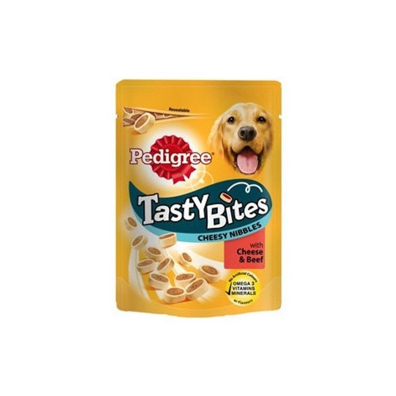 Pedigree tasty cheesy bites 140g (x6) Pedigree - 1