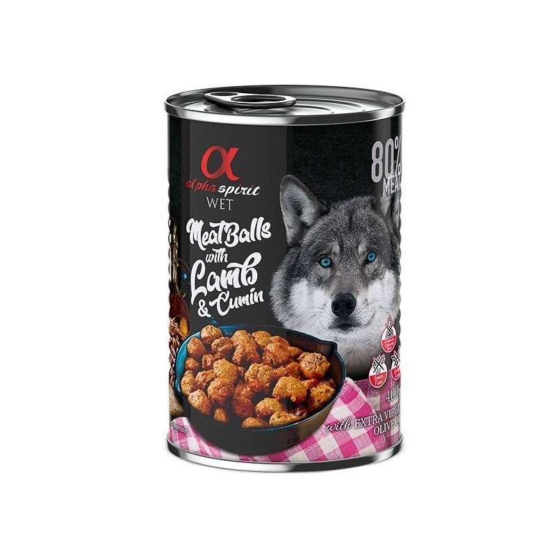 Alpha Spirit albóndigas cordero comino 12x400gr Alpha Spirit - 1