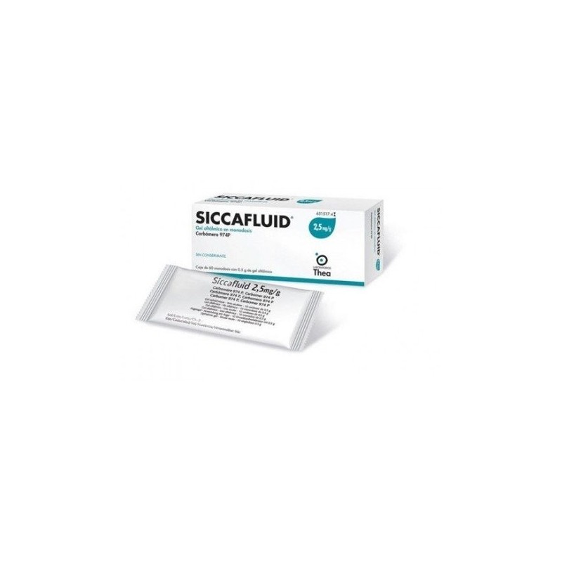 Siccafluid 2.5mg/g Gel Oftálmico 60 Monodosis 0.5g Siccafluid - 1