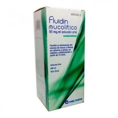 Fluidin Mucol&iacute;tico 50mg/ml Soluci&oacute;n Oral 200ml Fluidin - 1