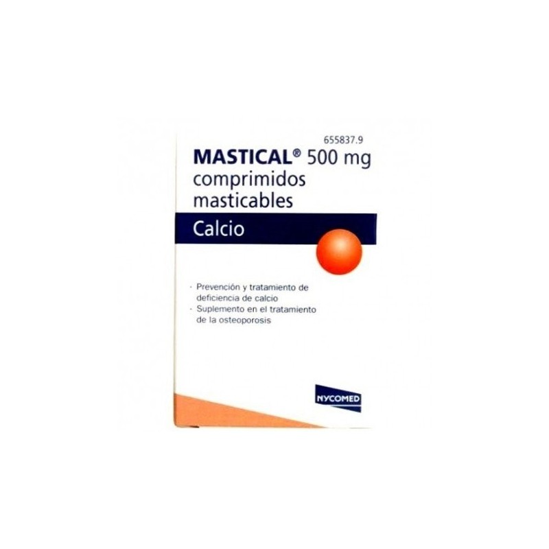 Mastical 500mg 90 Comprimidos Masticables Mastical - 1