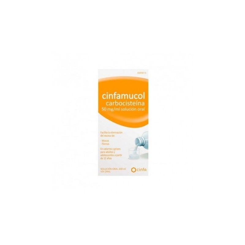 Cinfamucol Carbocisteina 50mg/ml Solución Oral 200ml Cinfamucol - 1