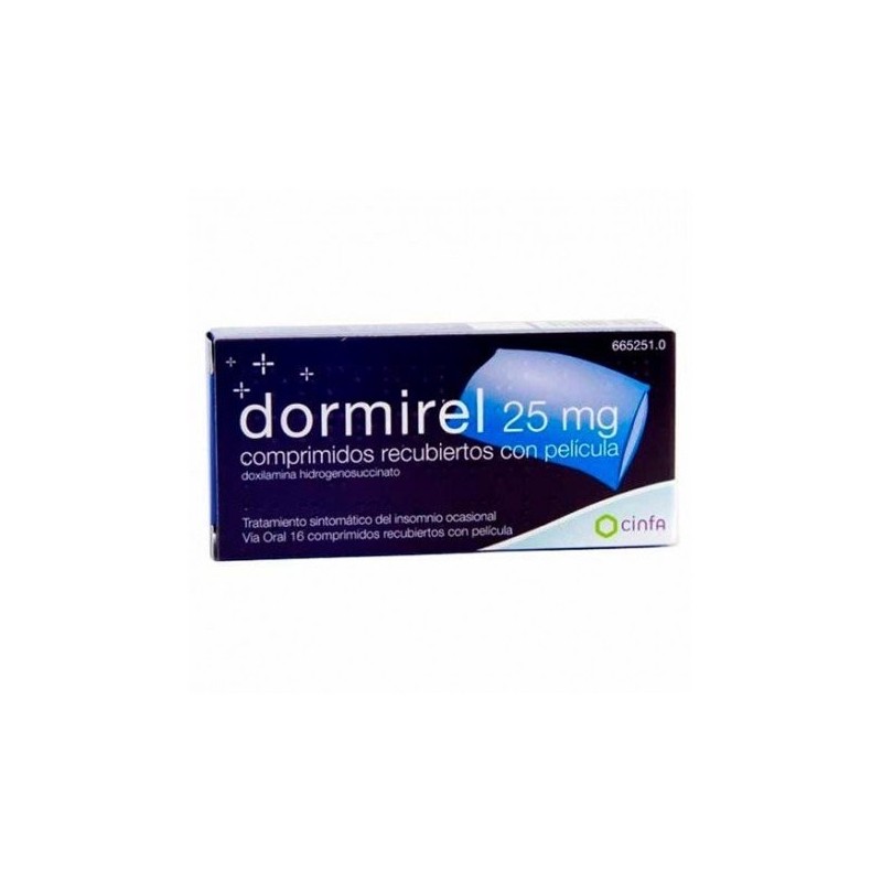 Dormirel 25mg 16 Comprimidos Recubiertos Dormirel - 1
