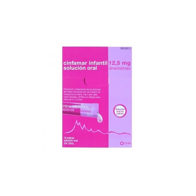 Cinfamar Infantil 12.5 mg Solución Oral 12 unidosis Cinfamar - 1